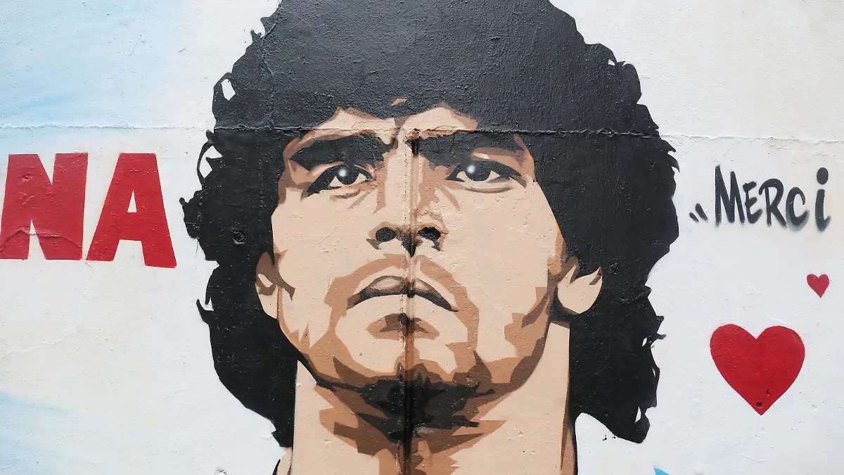 Fresque en hommage a Diego Maradona NEWS : hommage a Diego Maradona - Paris - 16/12/2020 JonathanRebboah/Panoramic PUBLICATIONxNOTxINxFRAxITAxBEL PESRK24022012