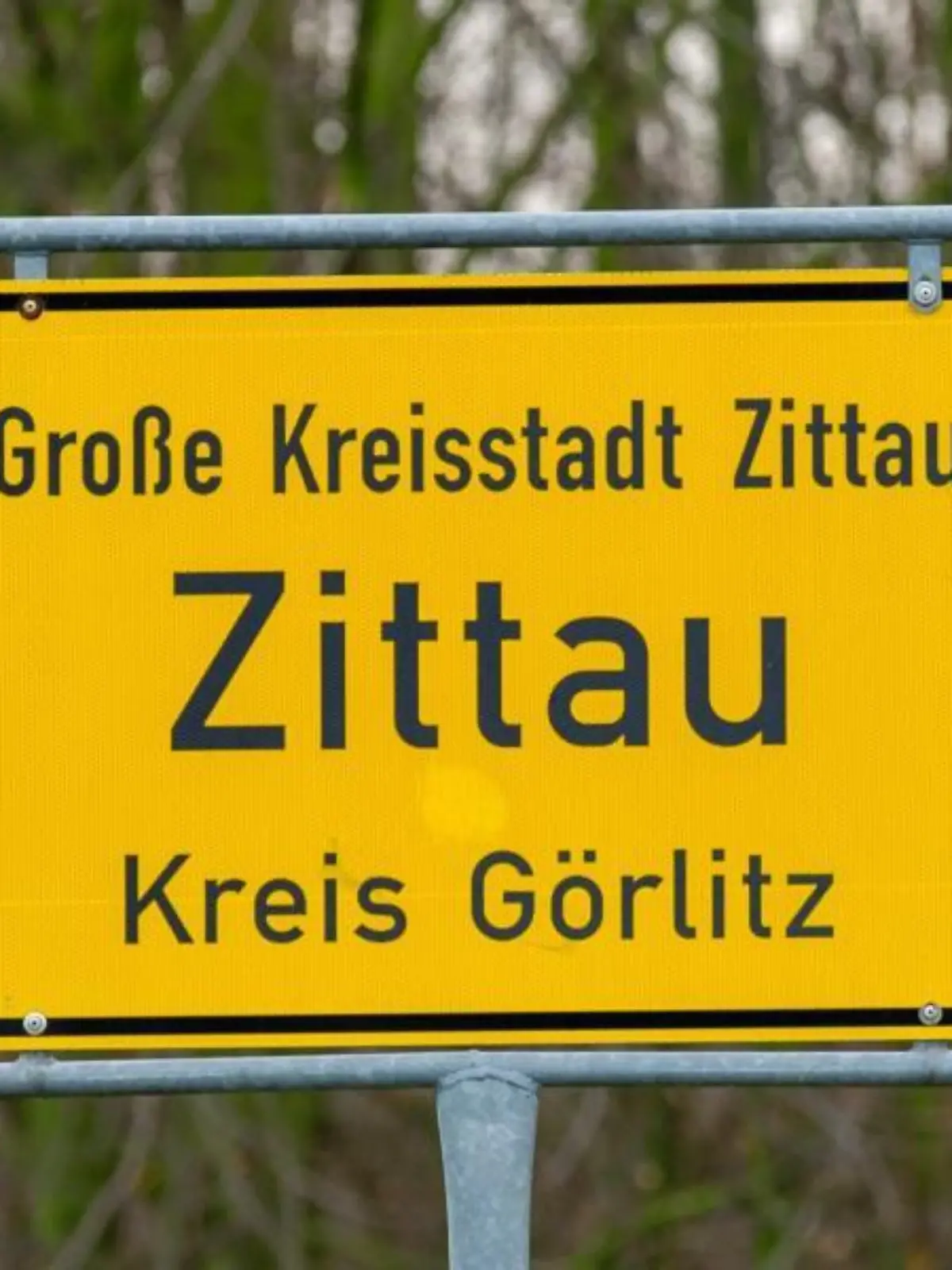 Ortseingangsschild der Stadt Zittau