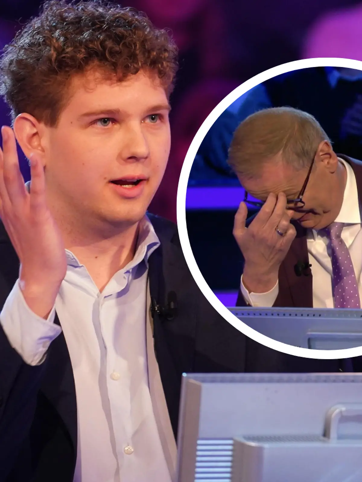 Collage Lennart Link und Günther Jauch