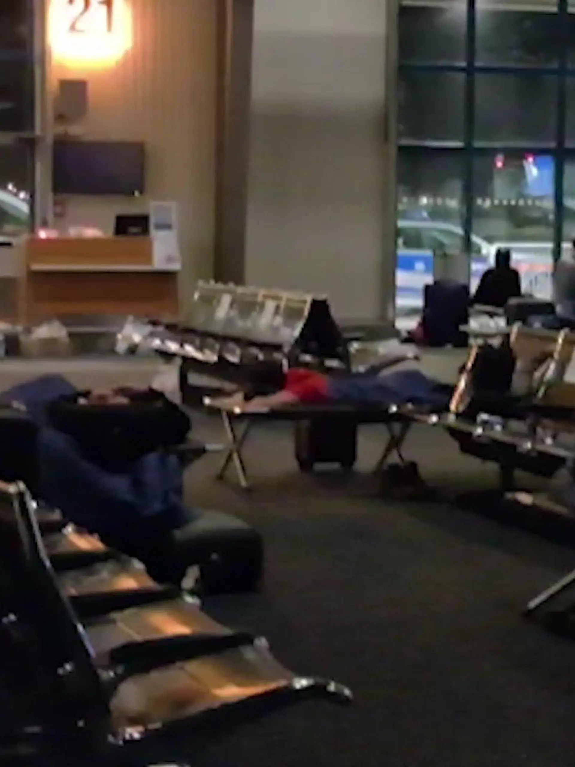 Passagiere den BA-Flugs aus London