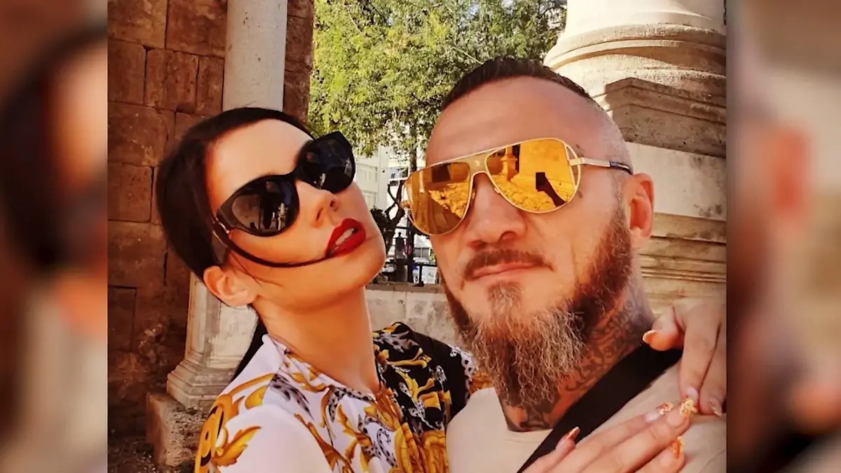 Rocker-Braut Nathalie Volk im Lederlook Neuer Mann, neues Image