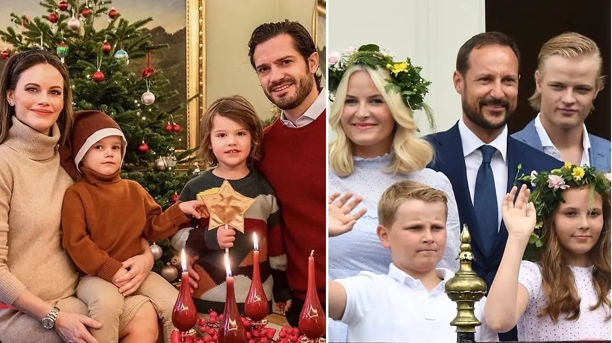 Weihnachtliche Grüße der europäischen Königshäuser.