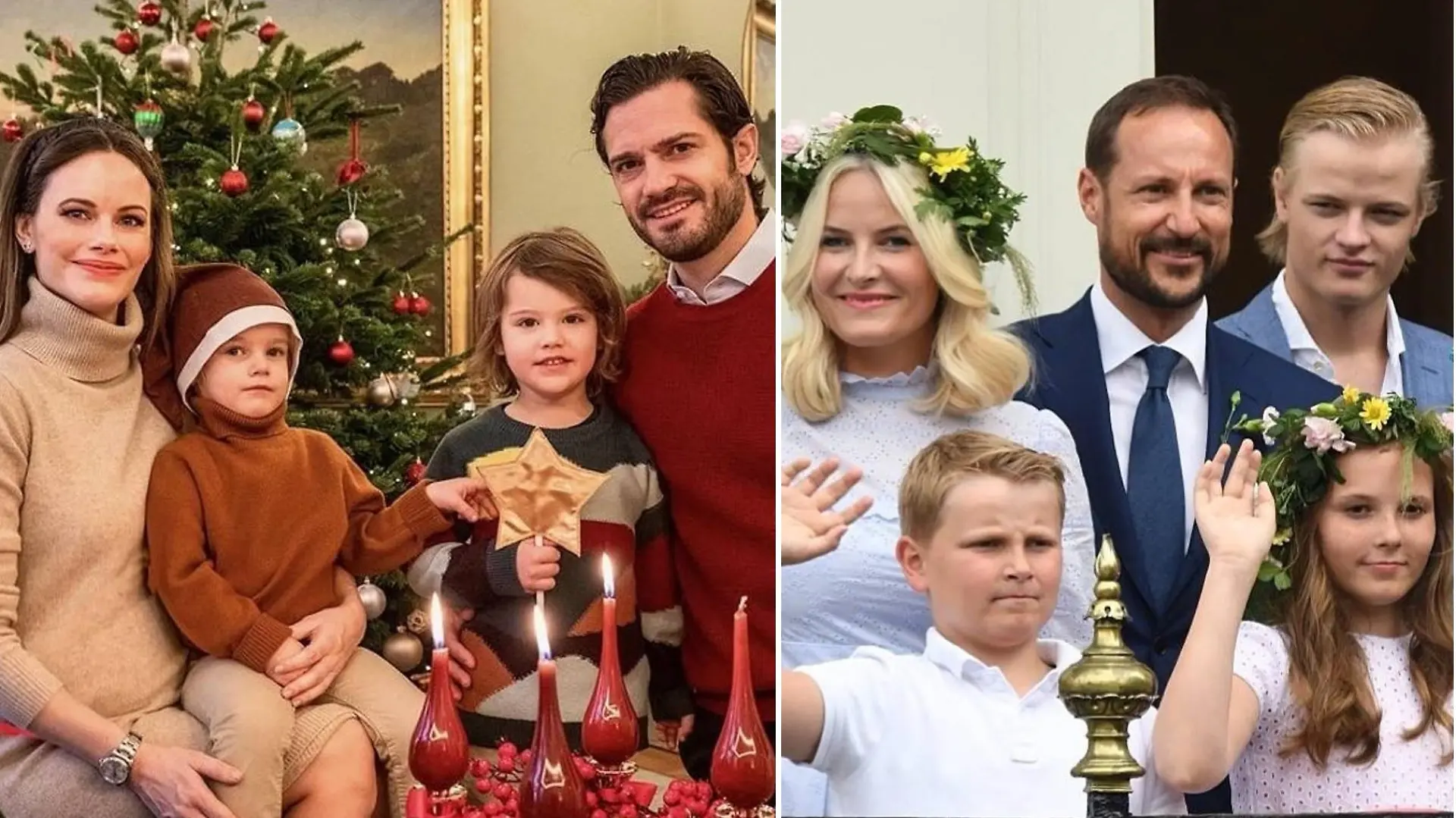 Weihnachtliche Grüße der europäischen Königshäuser.