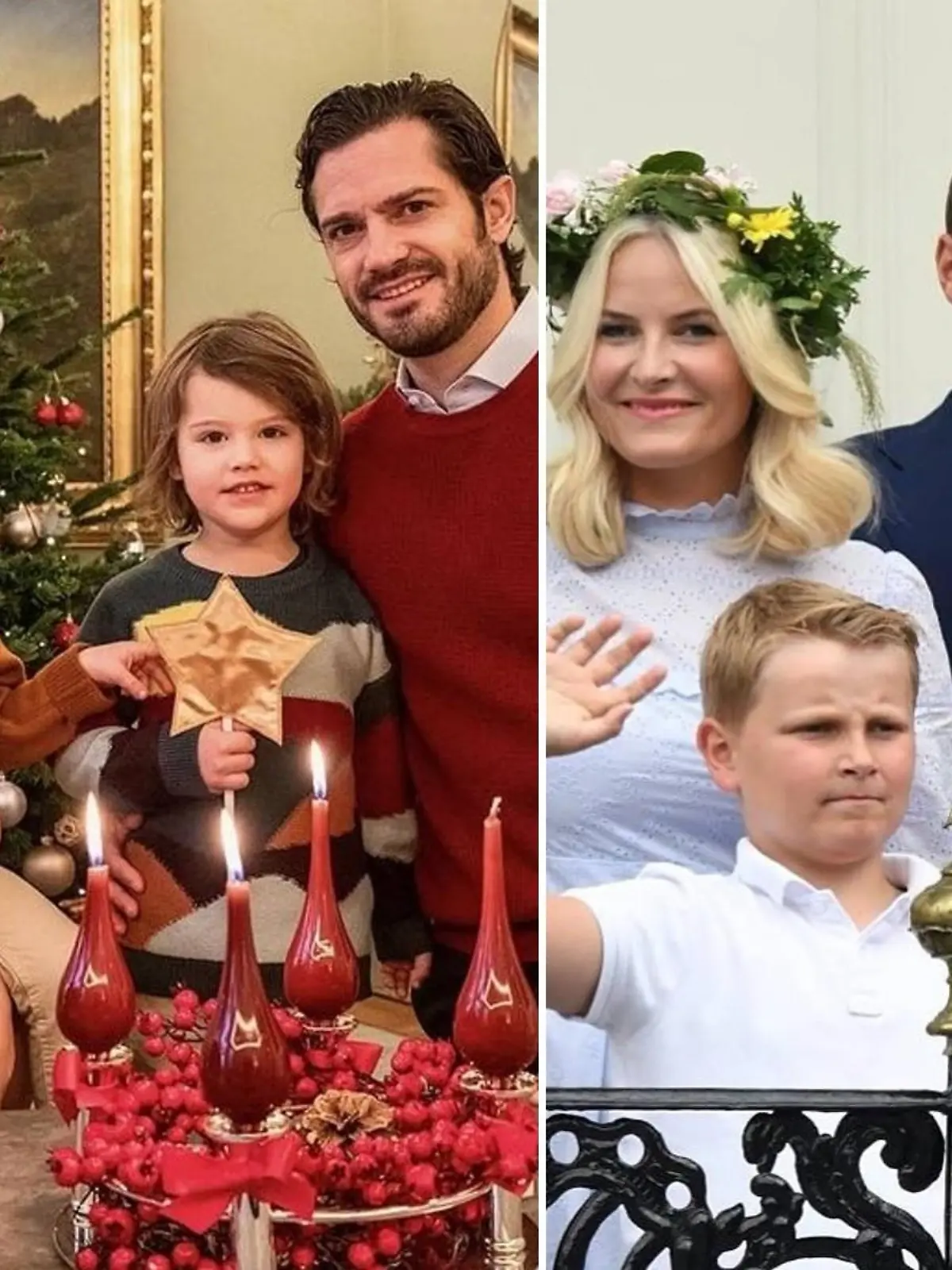 Weihnachtliche Grüße der europäischen Königshäuser.