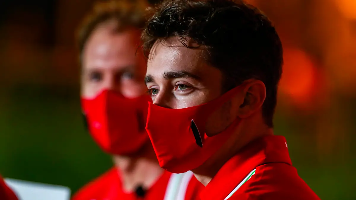 2020 Bahrain GP BAHRAIN INTERNATIONAL CIRCUIT, BAHRAIN - NOVEMBER 26: Charles Leclerc, Ferrari during the Bahrain GP at Bahrain International Circuit on Thursday November 26, 2020 in Sakhir, Bahrain. Photo by Steven Tee / LAT Images Images PUBLICATIONxINxGERxSUIxAUTxHUNxONLY GP2015_140448_1ST6330