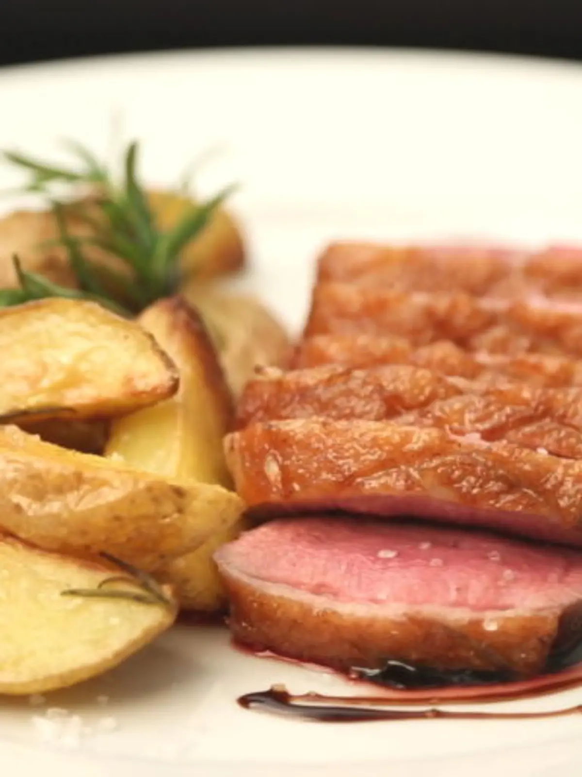 Entenbrust und Beilage