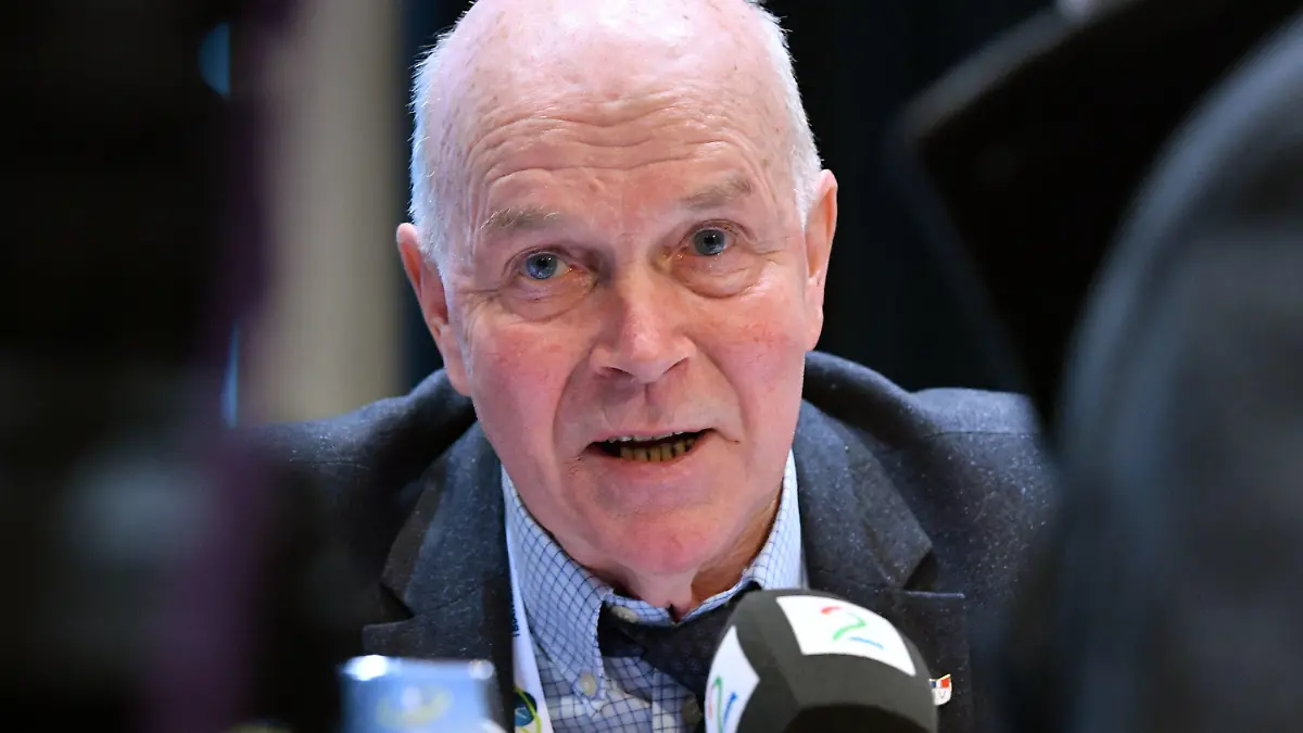 ARCHIV - 08.02.2017, Österreich, Fieberbrunn: Der damalige Präsident der IBU (Internationale Biathlon-Union), Anders Besseberg, aufgenommen bei einem außerordentlichen IBU-Kongress vor Beginn der Biathlon-Weltmeisterschaft 2017. In Norwegen wird Besseberg wegen schwerer Korruption angeklagt. (zu dpa: «Ex-Biathlon-Präsident Besseberg in Norwegen angeklagt») Foto: Martin Schutt/dpa-Zentralbild/dpa +++ dpa-Bildfunk +++