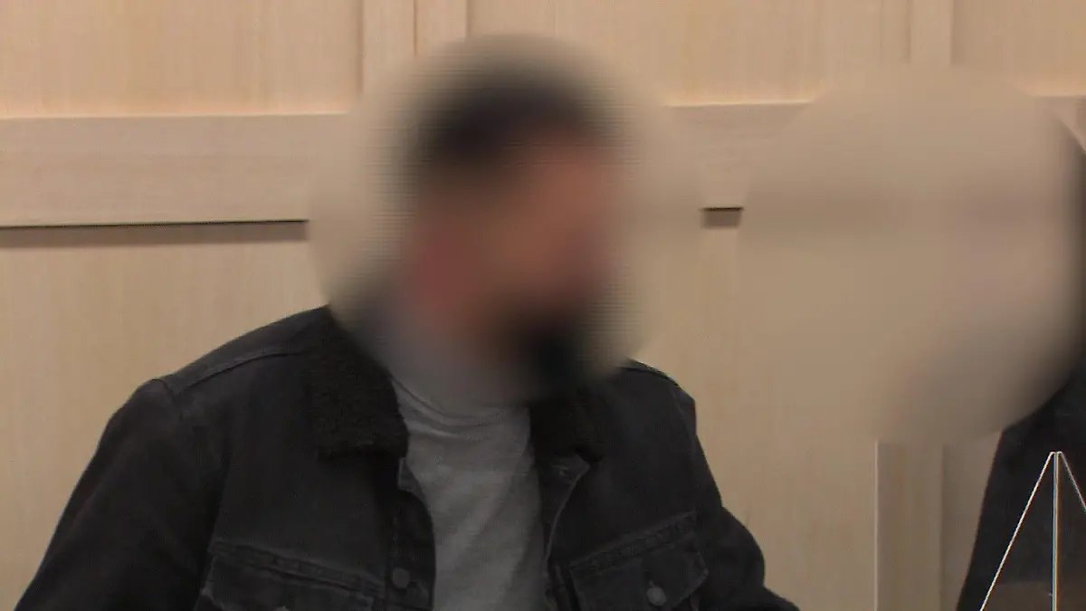 Hamid H. während des Gerichtsprozesses in Hannover