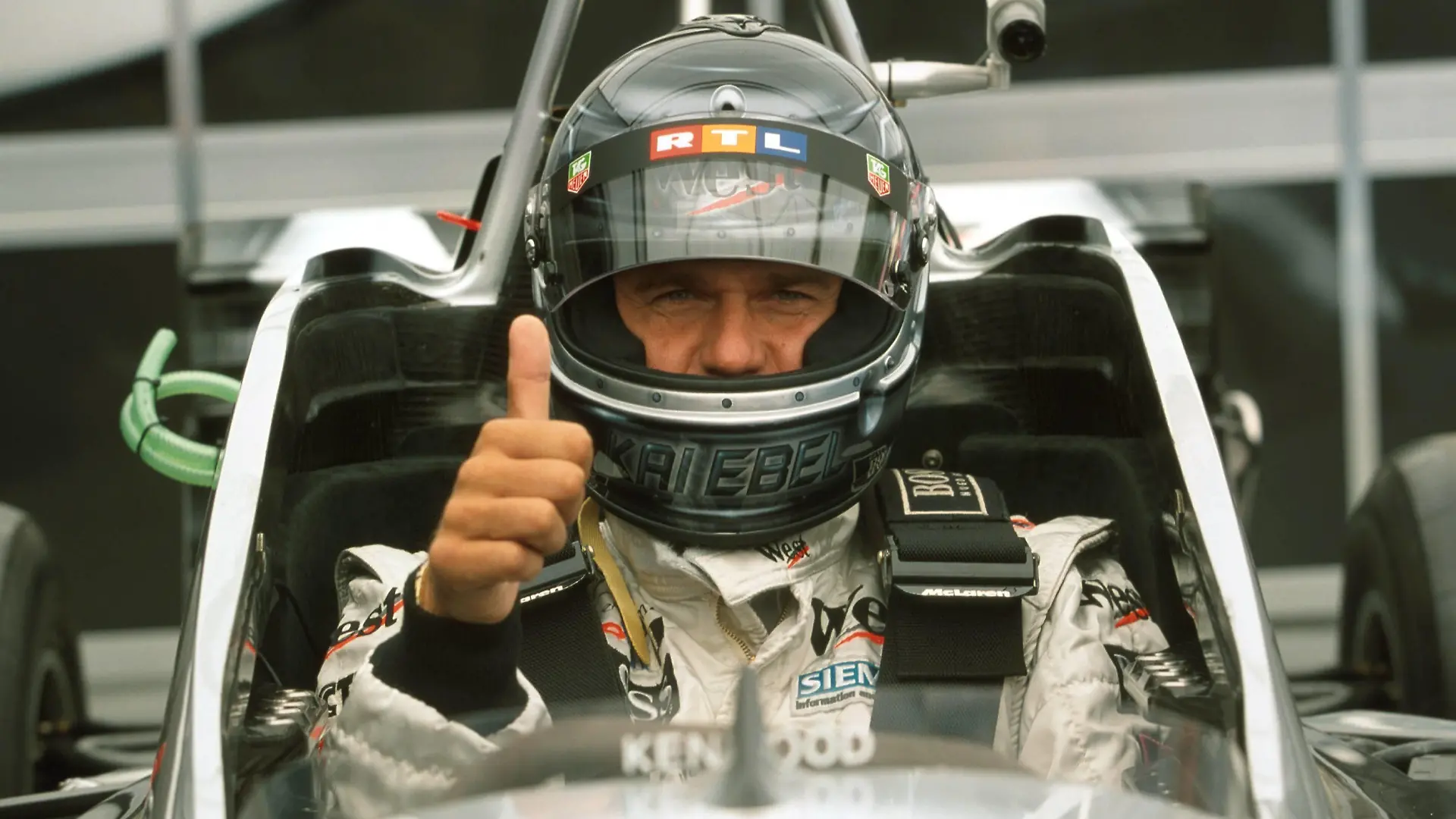  RTL-Reporter Kai Ebel Deutschland im McLaren-Doppelsitzer
