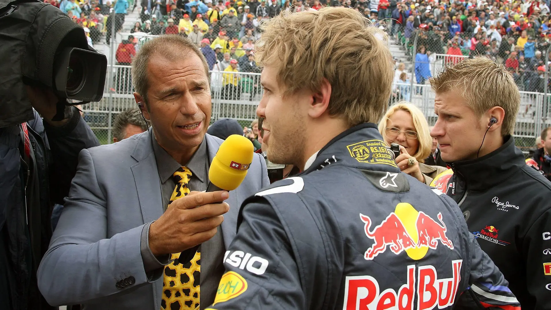  formula 1 GP, Canada in Montreal 12.06.11, Sebastian Vettel, Red Bull Racing, Kai Ebel RTL,