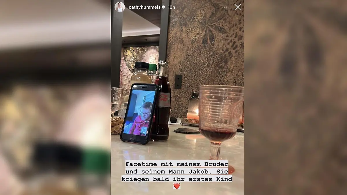Cathy Hummels freut sich auf ihren Neffen.