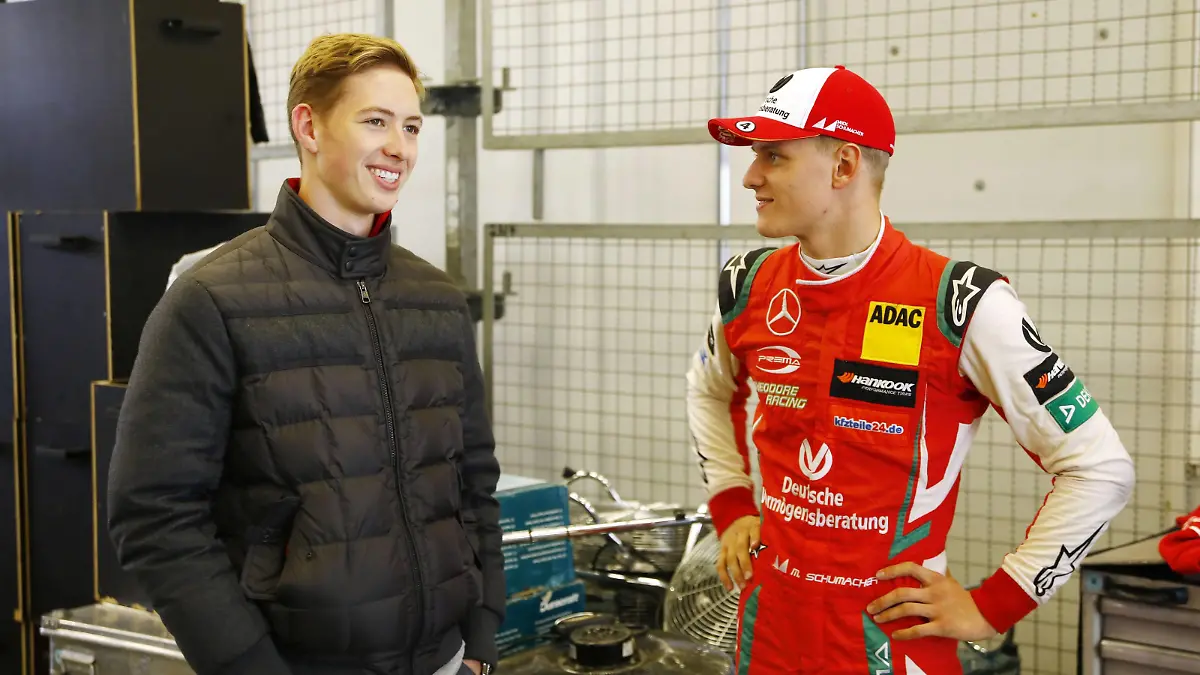 Zwei junge Rennfahrer in der Familie: David und Mick Schumacher
