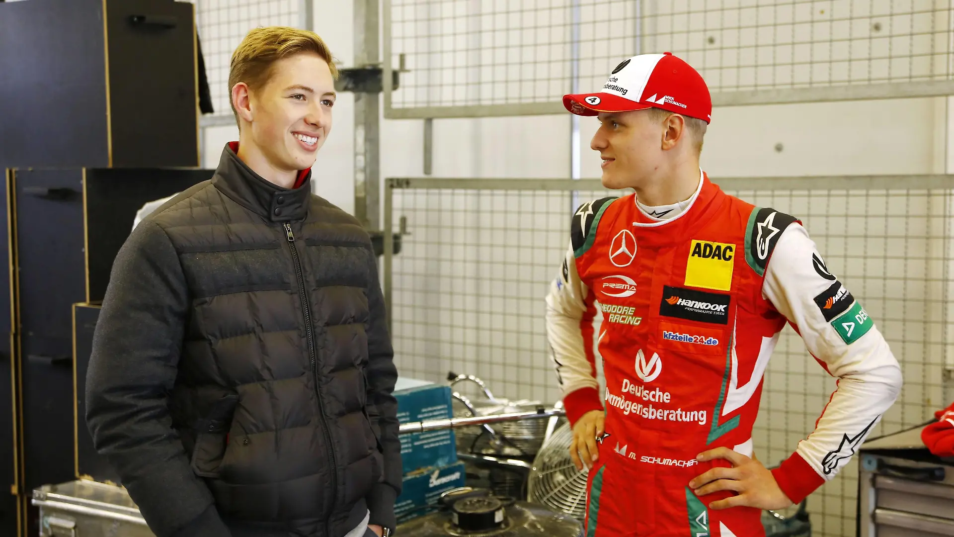 Zwei junge Rennfahrer in der Familie: David und Mick Schumacher