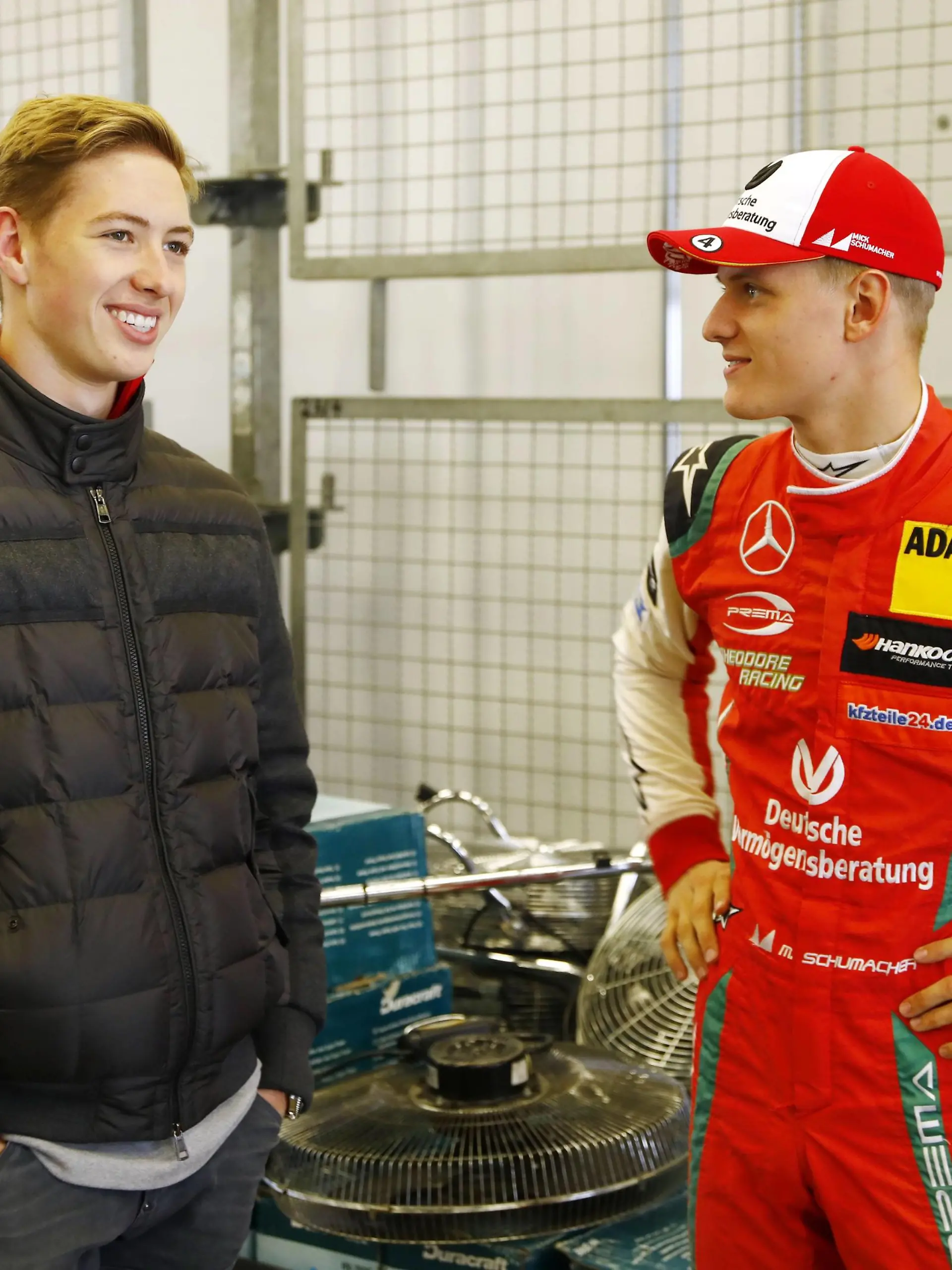Zwei junge Rennfahrer in der Familie: David und Mick Schumacher