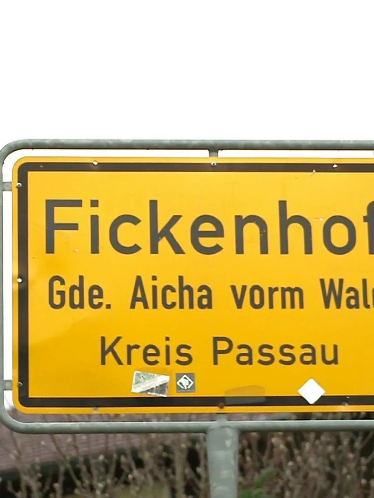 Ortsschild von Fickenhof