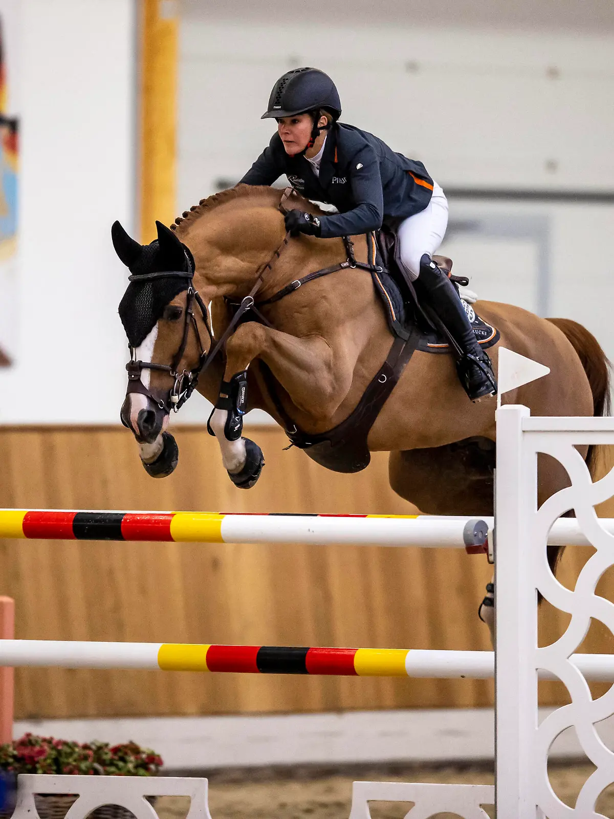  RIESENBECK - Int. Deutsche Meisterschaften Springen 2020, Riesenbeck, Pferdesportzentrum, RIESENBECK - Int. Deutsche Meisterschaften Springen 2020, VORSSELMANS Annelies BEL, Firdov Du Rouet CSI2* Int. Springprufung Fehler/Zeit - 1.45 m 05. December 2020 - *** RIESENBECK Int German Championships Show Jumping 2020, Riesenbeck, Horse Sports Centre, RIESENBECK Int German Championships Show Jumping 2020, VORSSELMANS Annelies BEL , Firdov Du Rouet CSI2 Int Springprufung Error Time 1 45 m 05 December 2020