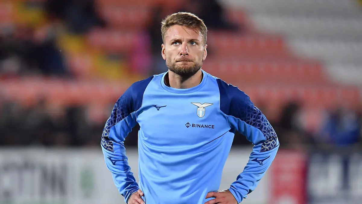 Soccer Football - Serie A - Spezia v Lazio - Stadio Alberto-Picco, La Spezia, Italy - April 14, 2023 Lazio's Ciro Immobile during the warm up before the match REUTERS/Jennifer Lorenzini