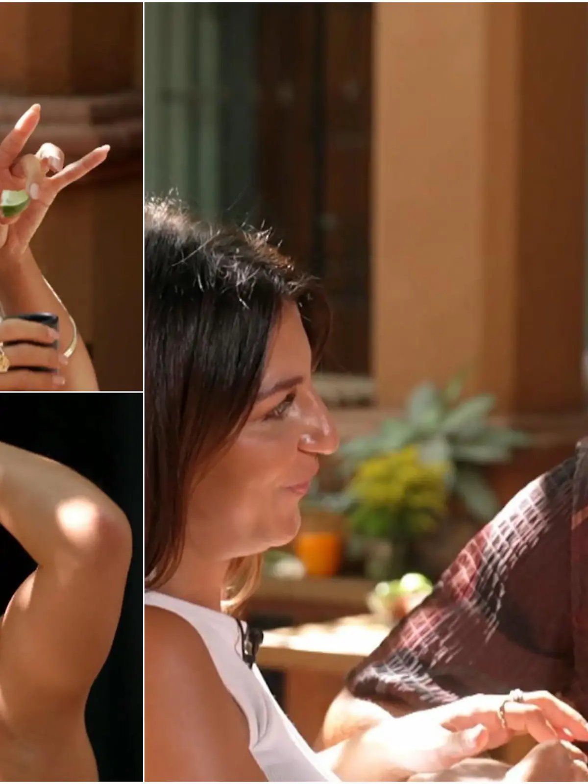 Alyssa und Henriette trinken Tequila während Bachelor David mit Chaira plaudert