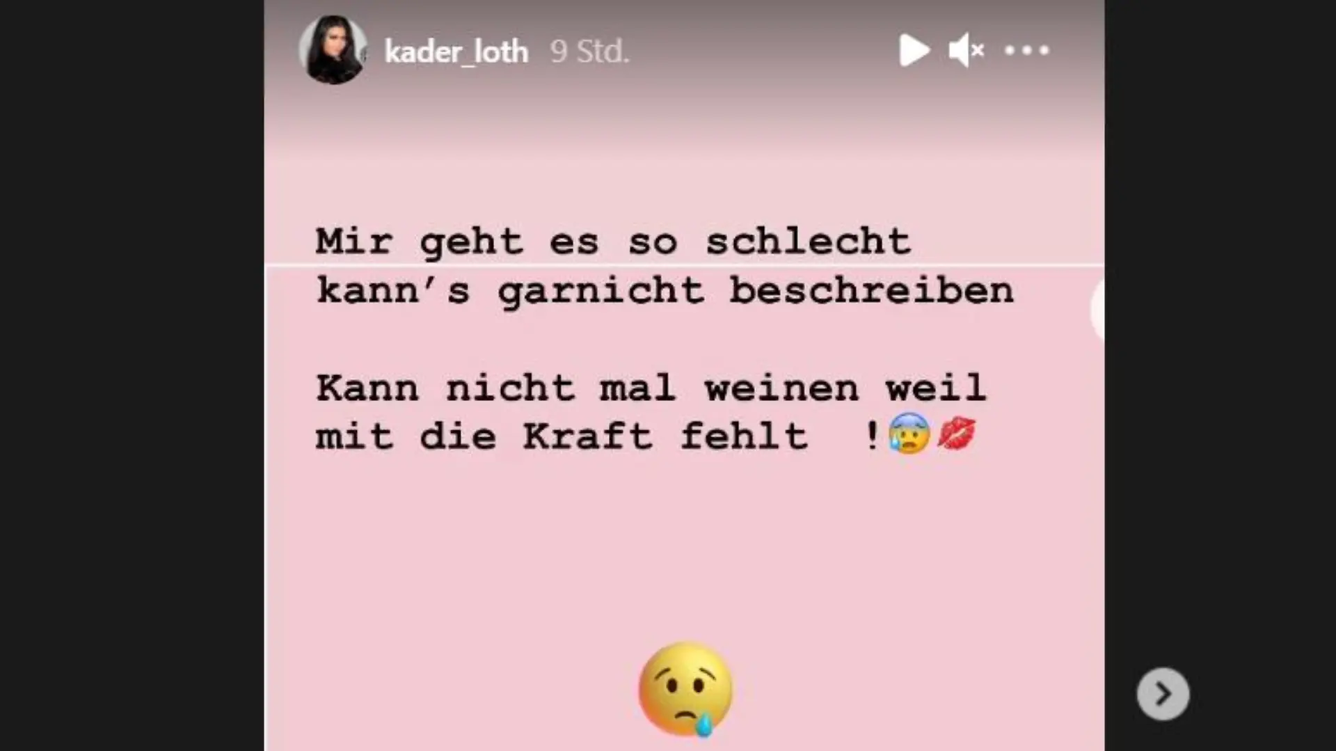 Kader Loth gibt ein kleines Gesundheits-Update bei Instagram.