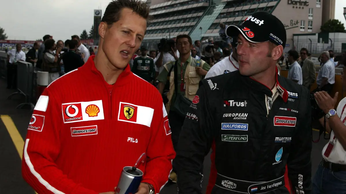 Michael Schumacher und Jos Verstappen verbrachten viele Jahre in der Formel 1