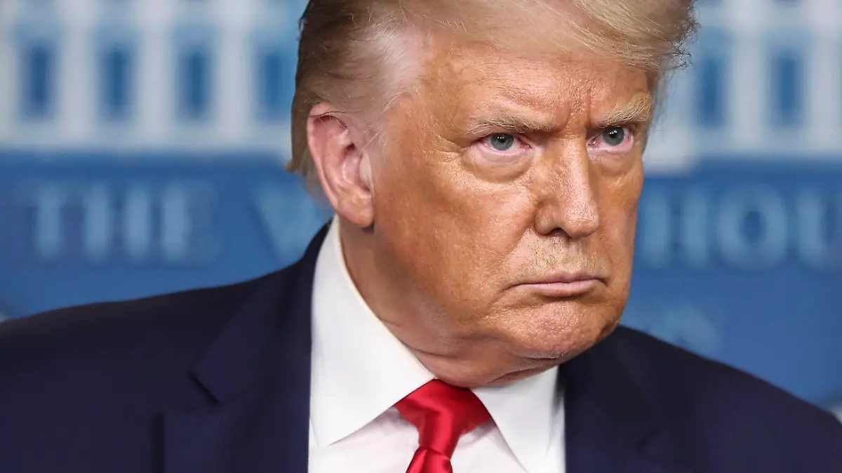 News Bilder des Tages United States President Donald J. Trump holds a press briefing in the Brady Press Briefing Room of the White House on July 28, 2020 in Washington, DC. PUBLICATIONxNOTxINxUSA Copyright: xOliverxContrerasx/xPoolxviaxCNPx/MediaPunchx
