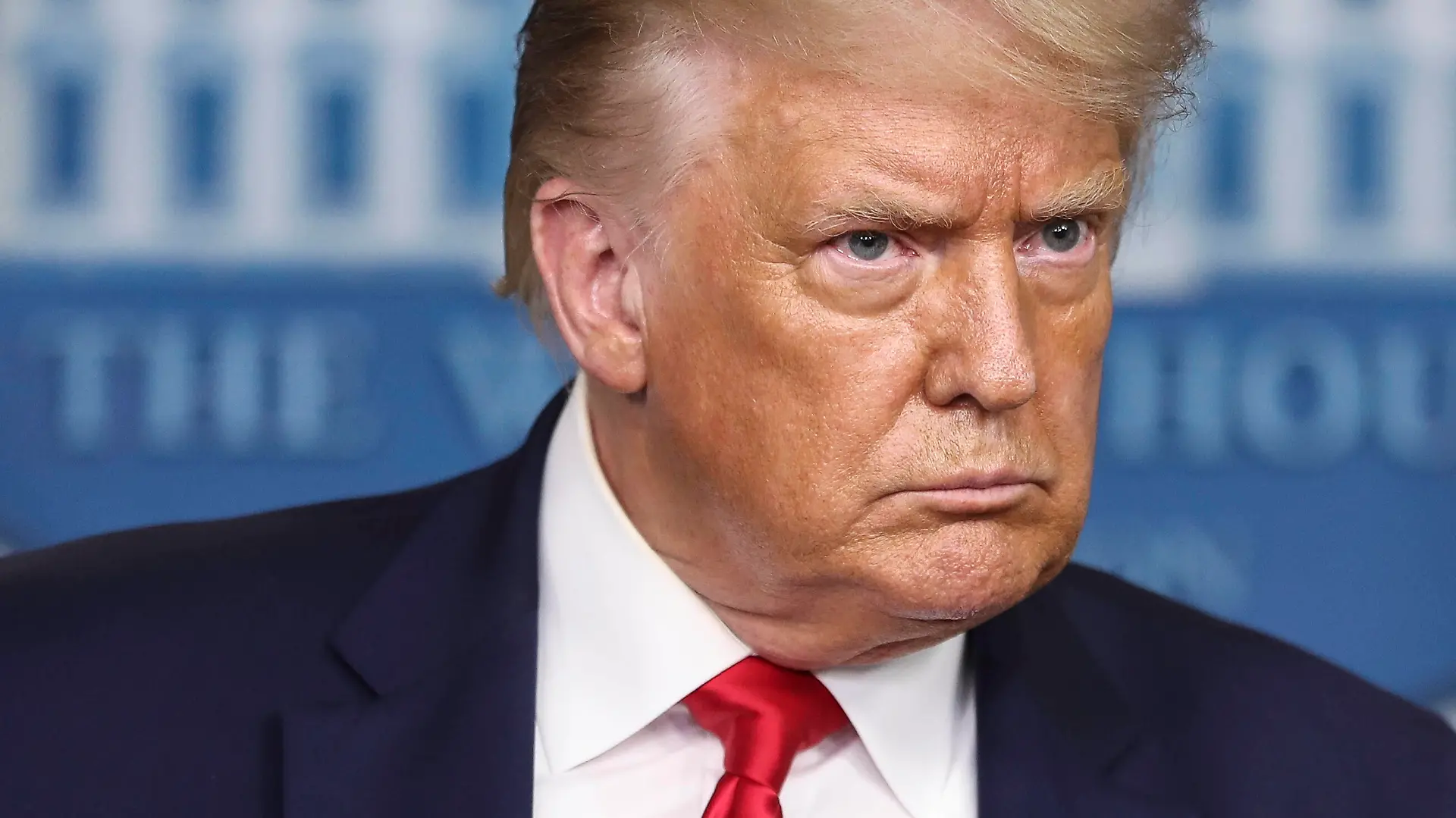 News Bilder des Tages United States President Donald J. Trump holds a press briefing in the Brady Press Briefing Room of the White House on July 28, 2020 in Washington, DC. PUBLICATIONxNOTxINxUSA Copyright: xOliverxContrerasx/xPoolxviaxCNPx/MediaPunchx