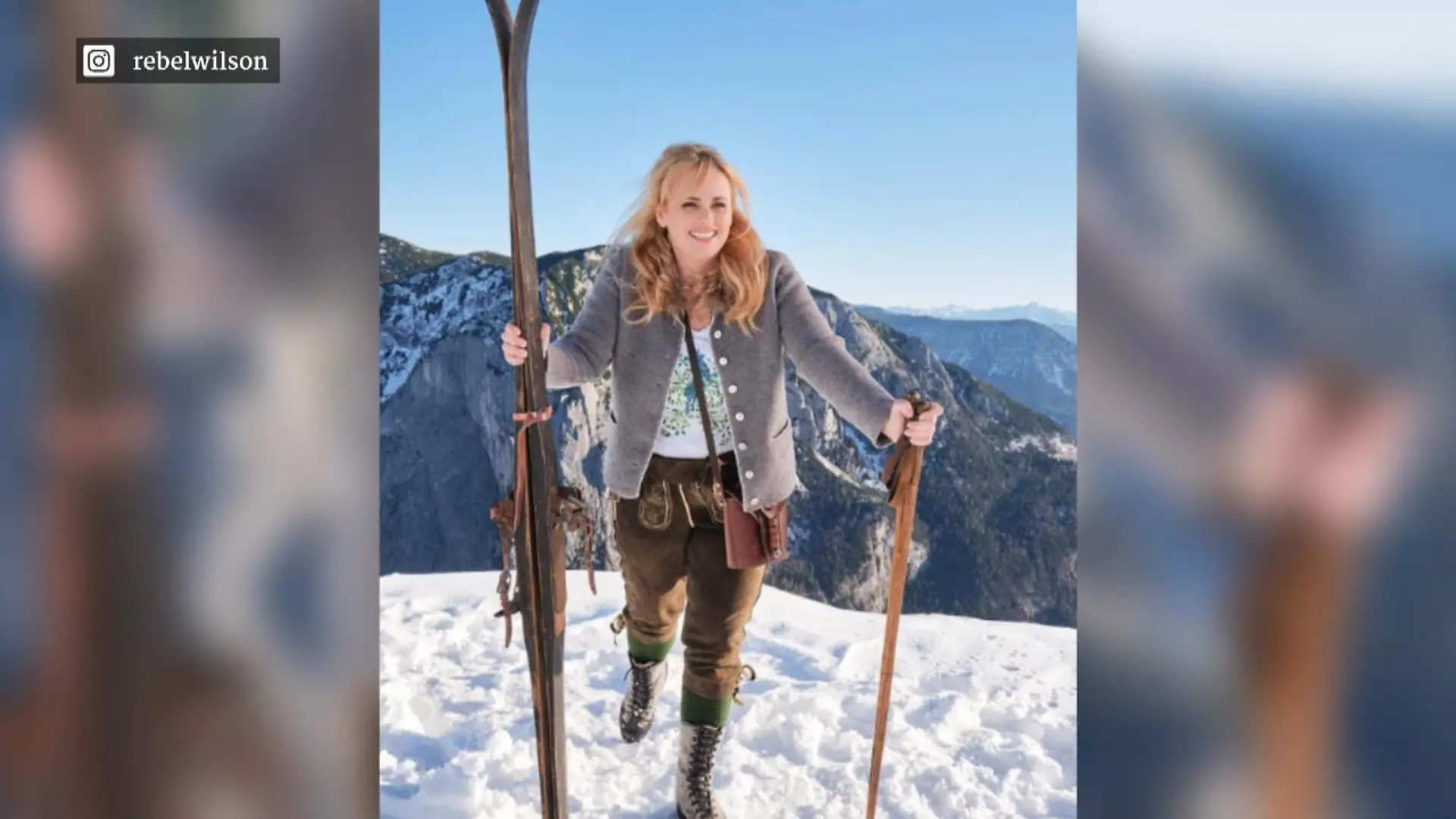 Rebel Wilson macht in traditioneller Tracht eine gute Figur Schneehase mal anders