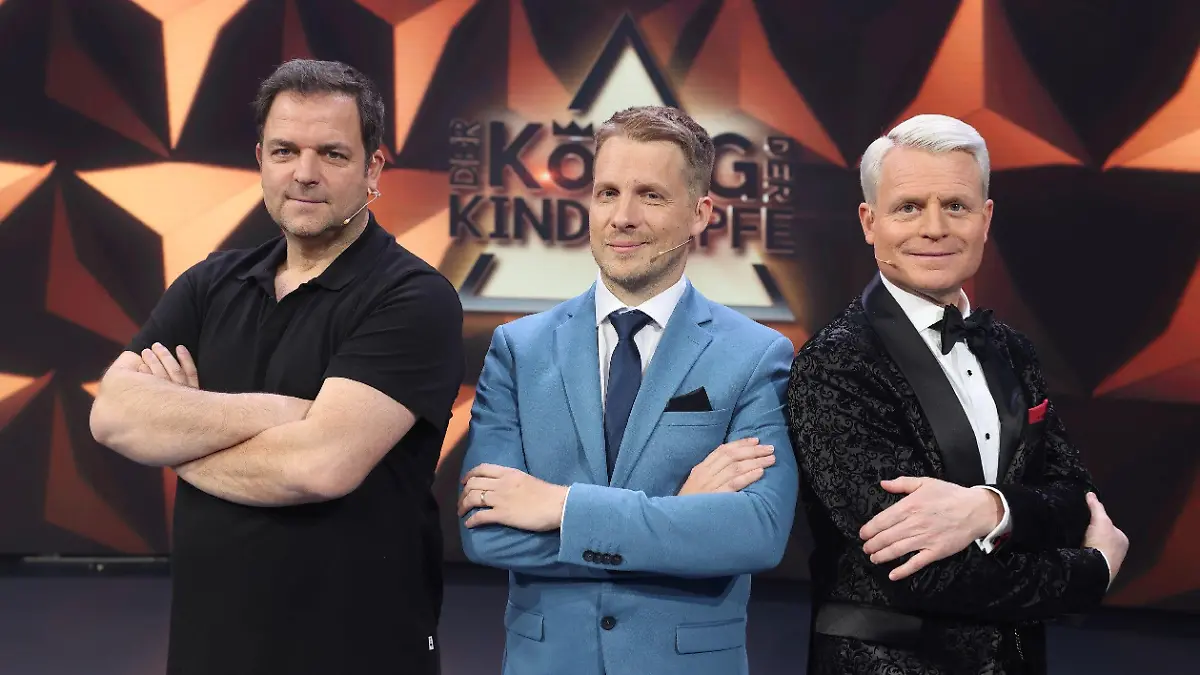 V.l.: Martin Rütter, Oliver Pocher und Guido Cantz (Archivfoto)
Die Verwendung des sendungsbezogenen Materials ist nur mit dem Hinweis und Verlinkung auf RTL+ gestattet.
