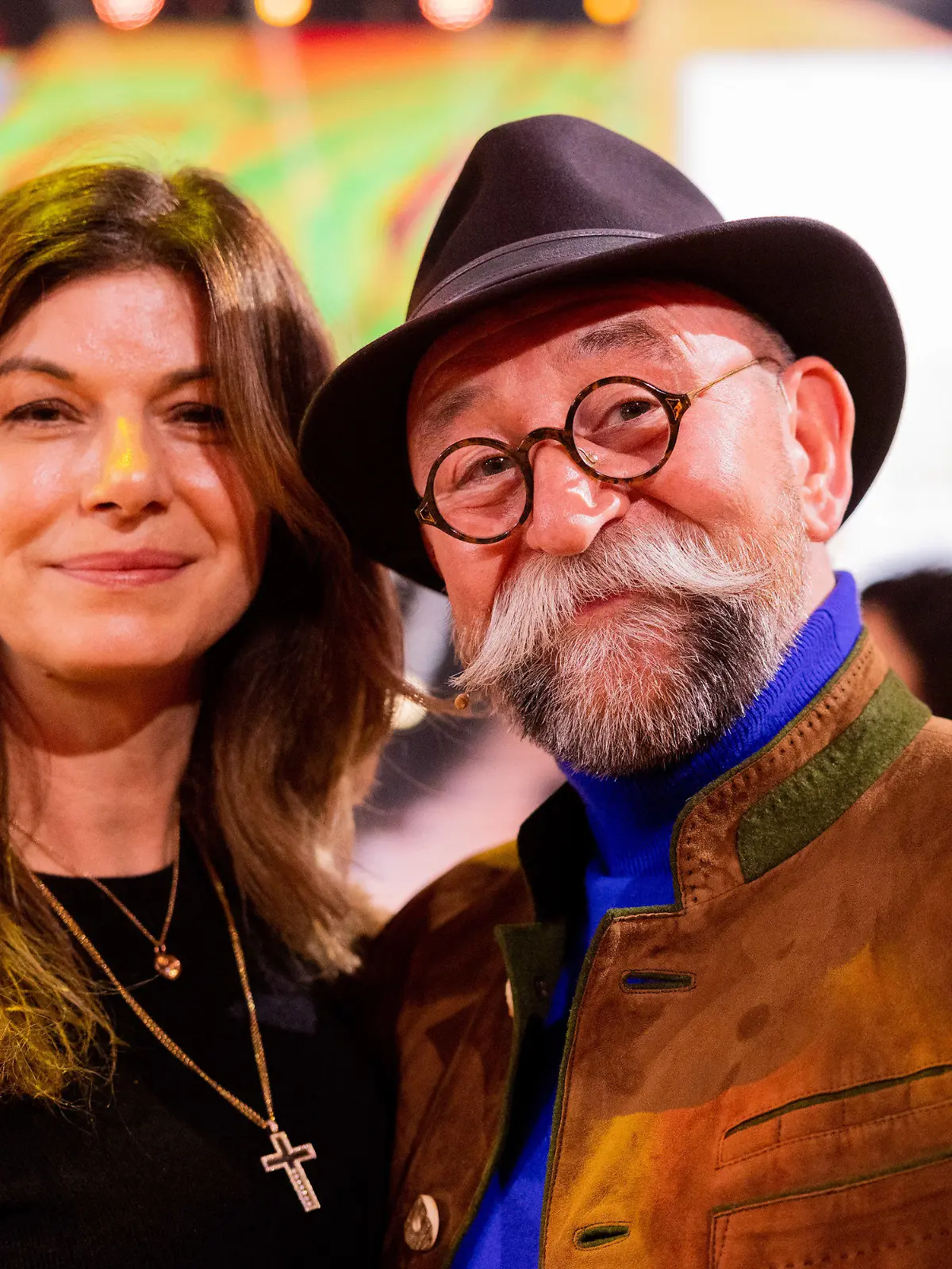 15.04.2023, Nordrhein-Westfalen, Köln: Horst Lichter, Fernsehkoch und Autor, und seine Frau Nada Lichter stehen in der RTL-Tanzshow "Let's Dance" im Coloneum auf dem Parkett. Foto: Rolf Vennenbernd/dpa +++ dpa-Bildfunk +++