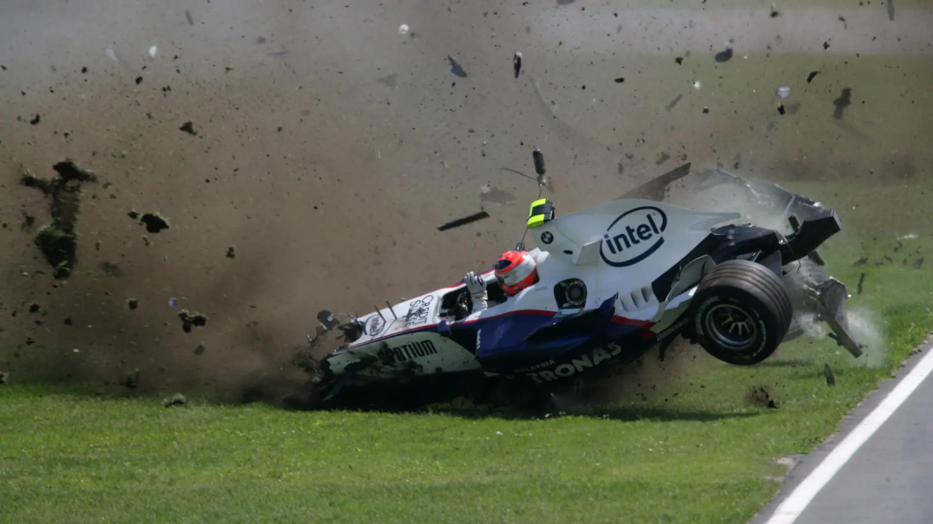 Robert Kubica crasht in Kanada 2007 spektakulär.