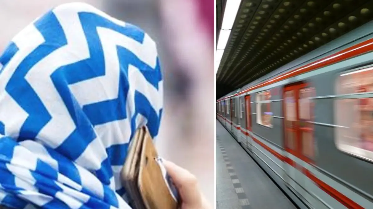 Attacke in der U7 in Berlin: Ein Fahrgast wollte einer Frau (38) ihr Kopftuch gewaltsam wegreißen.
