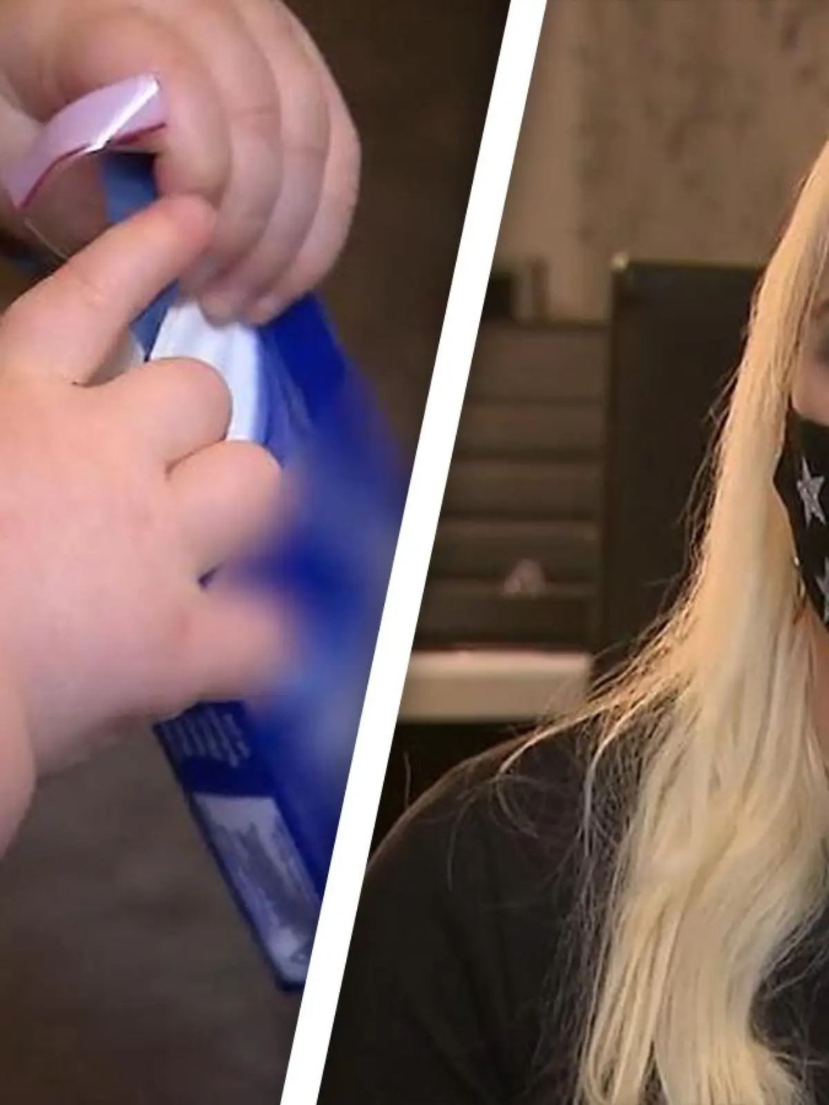 Karina Peters will auf die Gefahr von Taschentuch-Packungen aufmerksam machen.