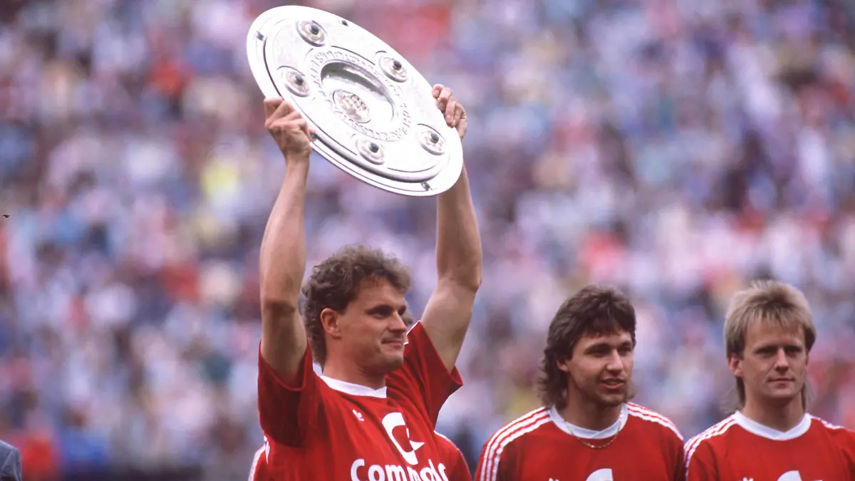 Roland WOHLFAHRT am 7. Januar 2013, Fussball Bundesliga, FC Bayern München Deutscher Meister 1989, Meisterfeier,