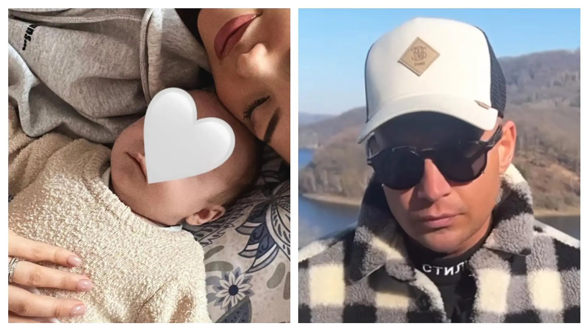Pietro Lombardi (rechts) und sein Sohn (Leano). Man erkennt die Verwandtschaft an den Lippen.