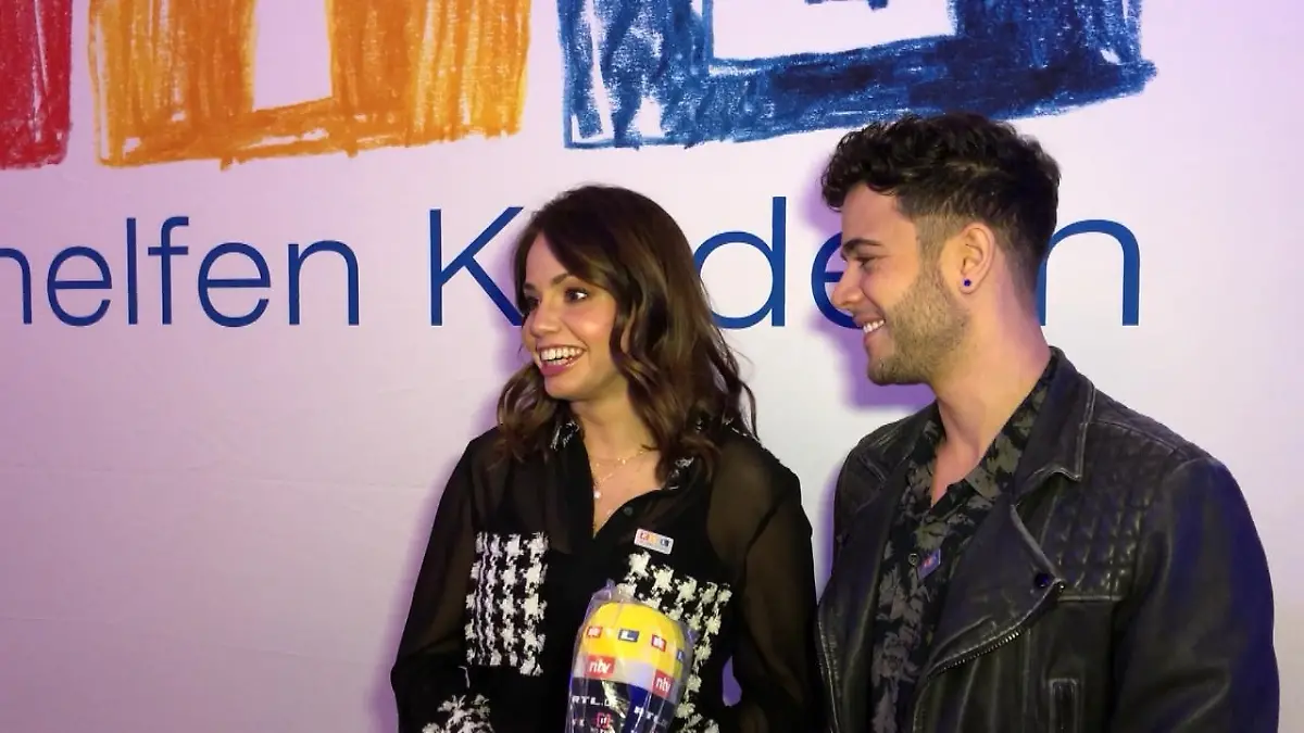 Christina Luft und Luca Hänni sind unzertrennlich Liebes-Interview beim RTL-Spendenmarathon