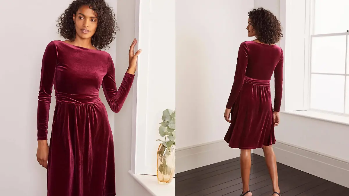 Winterkleid aus Samt.