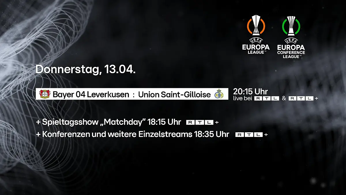 RTL und RTL+ zeigen die UEFA Europa League und die UEFA Europa Conference League