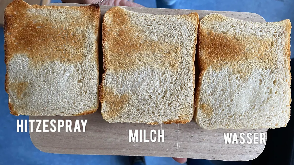 Toast-Experiment mit Hitzeschutz