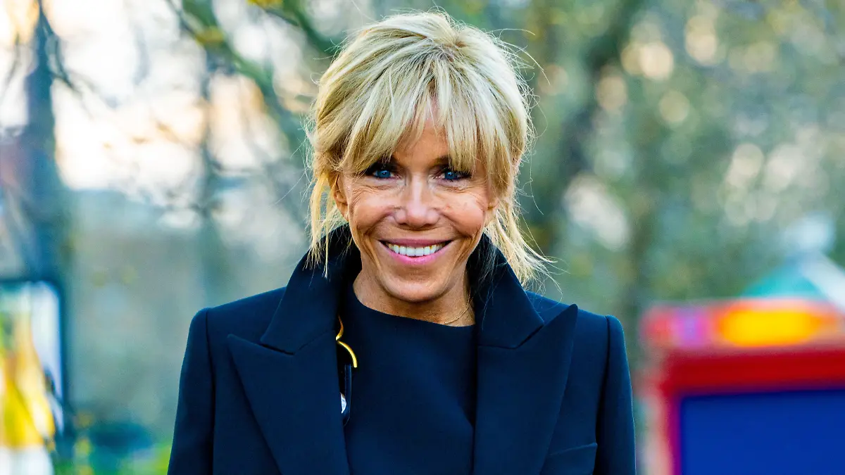 Brigitte Macron during a boat trip through Amsterdam, on the second day of the two day state visit by the France president to the Netherlands.