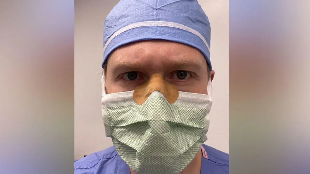 Daniel M. Heiferman Mann, weiß, wovon er redet: Brille beschlägt nicht, Maske sitzt!