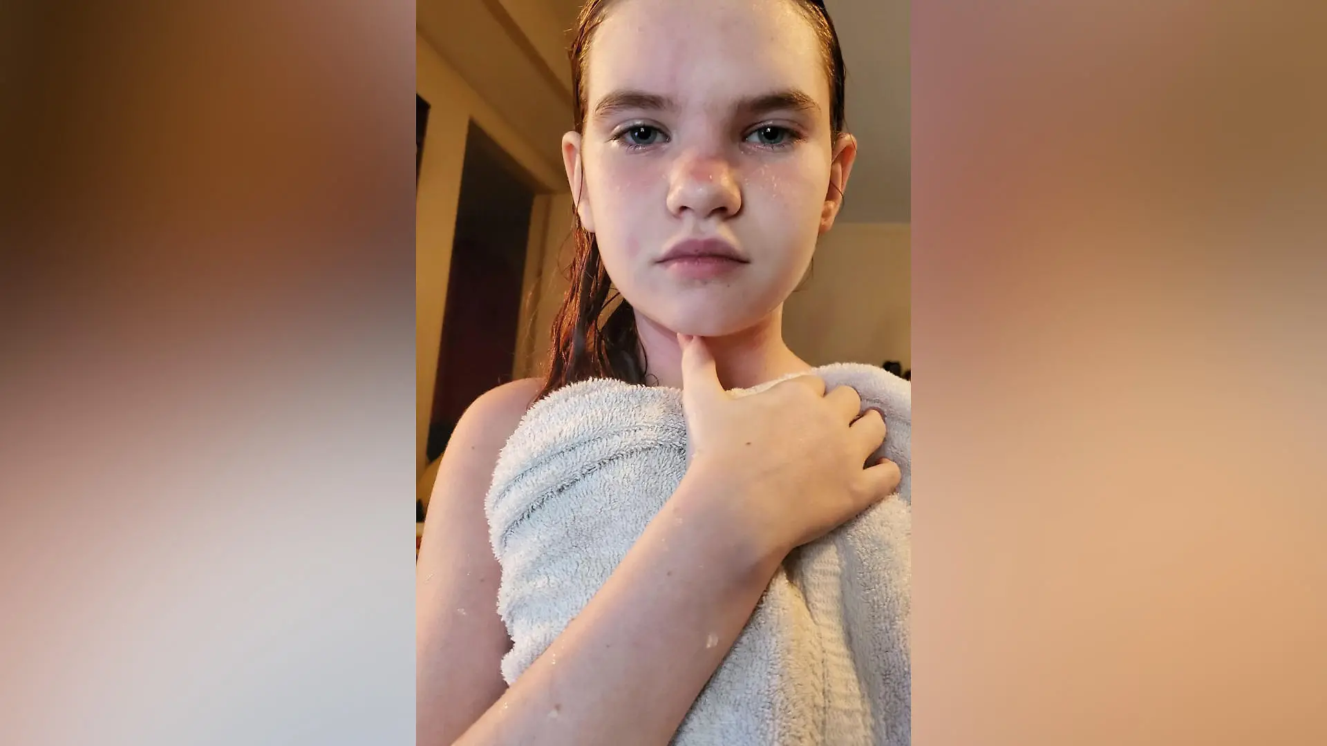 Danielle ist allergisch gegen Wasser.