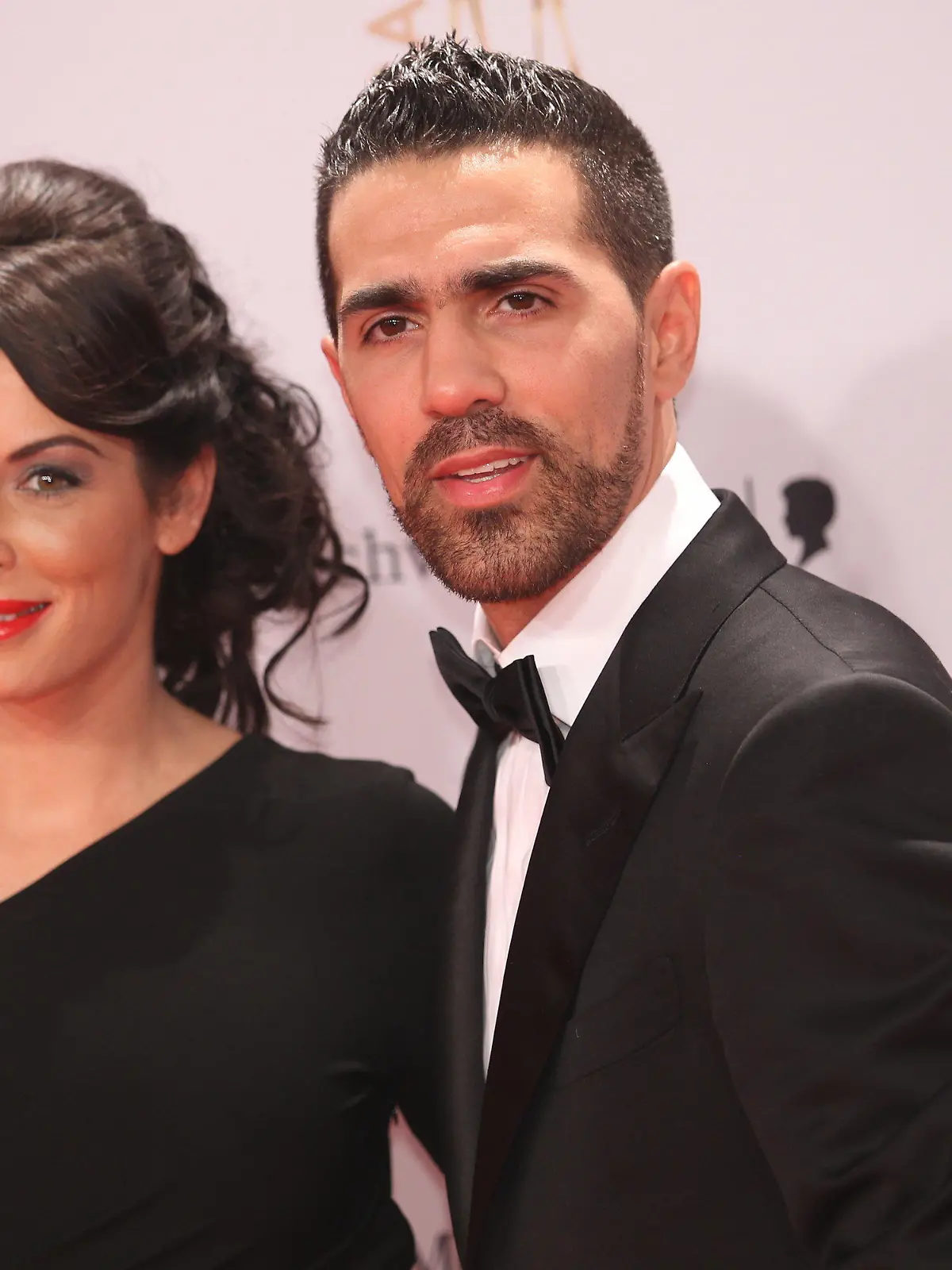 Anna Maria Lagerblom and singer Bushido arrive for the Bambi award in Wiesbaden, Germany, 10 November 2011. The Bambis are the main German media awards and are presented for the 63rd  time. Photo: Michael Kappeler dpa/lhe  +++(c) dpa - Bildfunk+++