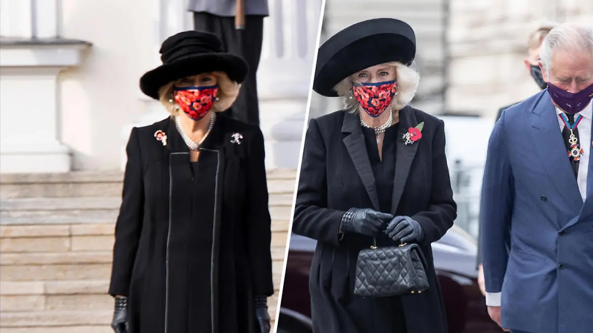 Herzogin Camilla wiederholt in Berlin ihren Remembrance-Day-Look