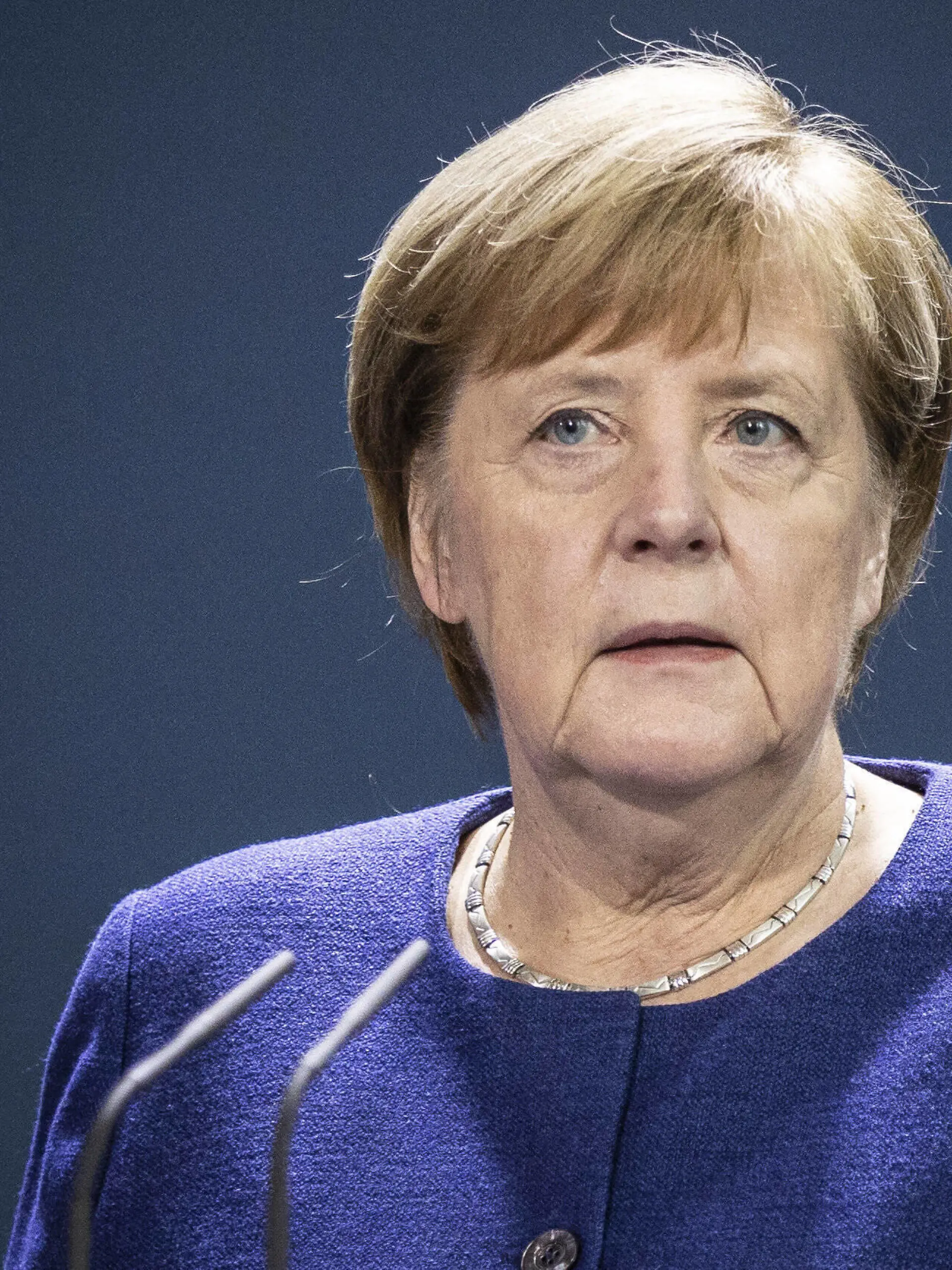  Angela Merkel, Bundeskanzlerin, aufgenommen im Rahmen eines Pressestatements zum Ergebnis der US-Wahl, in Berlin, 09.11.2020. Berlin Deutschland *** Angela Merkel, German Chancellor, recorded as part of a press statement on the outcome of the US election, in Berlin, 09 11 2020 Berlin Germany Copyright: xFlorianxGaertner/photothek.dex