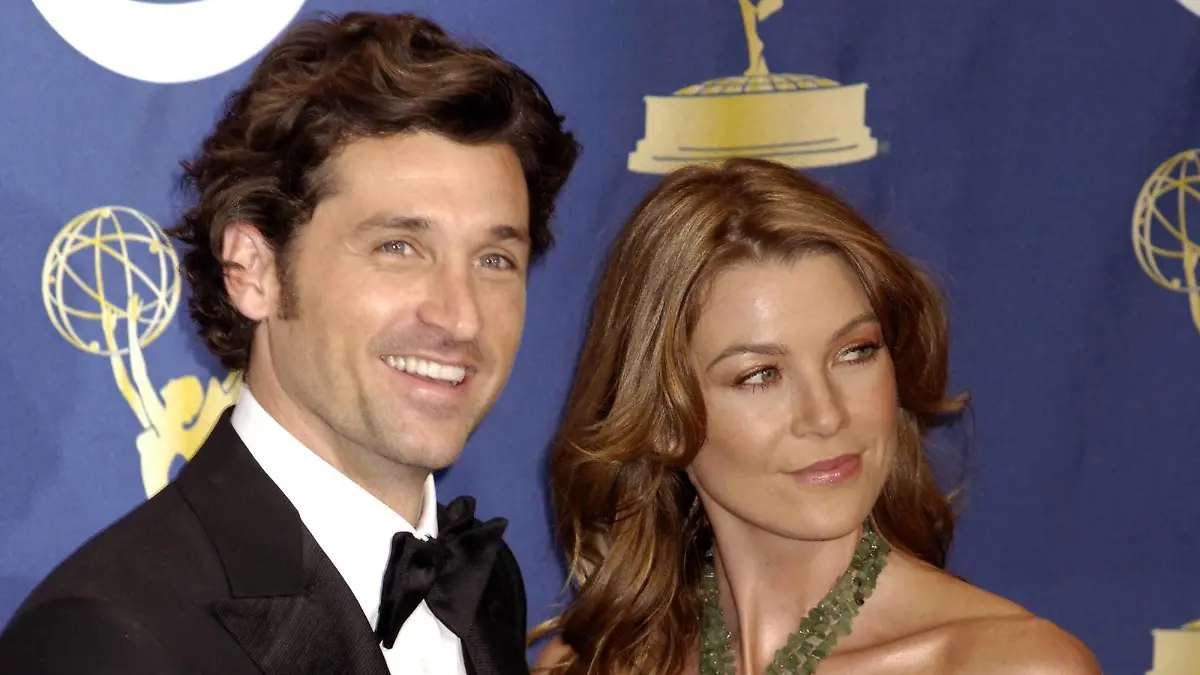 Schauspieler Patrick Dempsey und Ellen Pompeo beide USA anlässlich der 57th ANNUAL PRIMETIME EMMY AWARDS in Hollywood