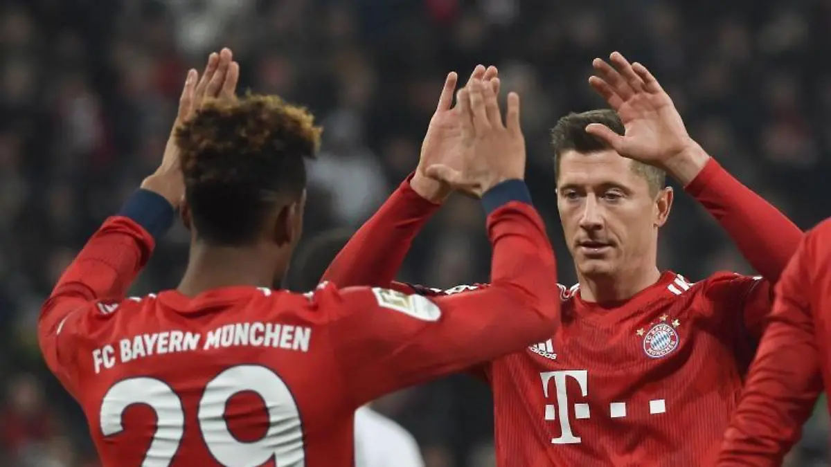 Robert Lewandowski und Kingsley Coman