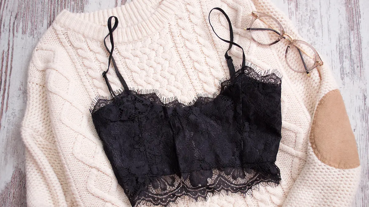 Lingerie-Look im Herbst und Winter.
