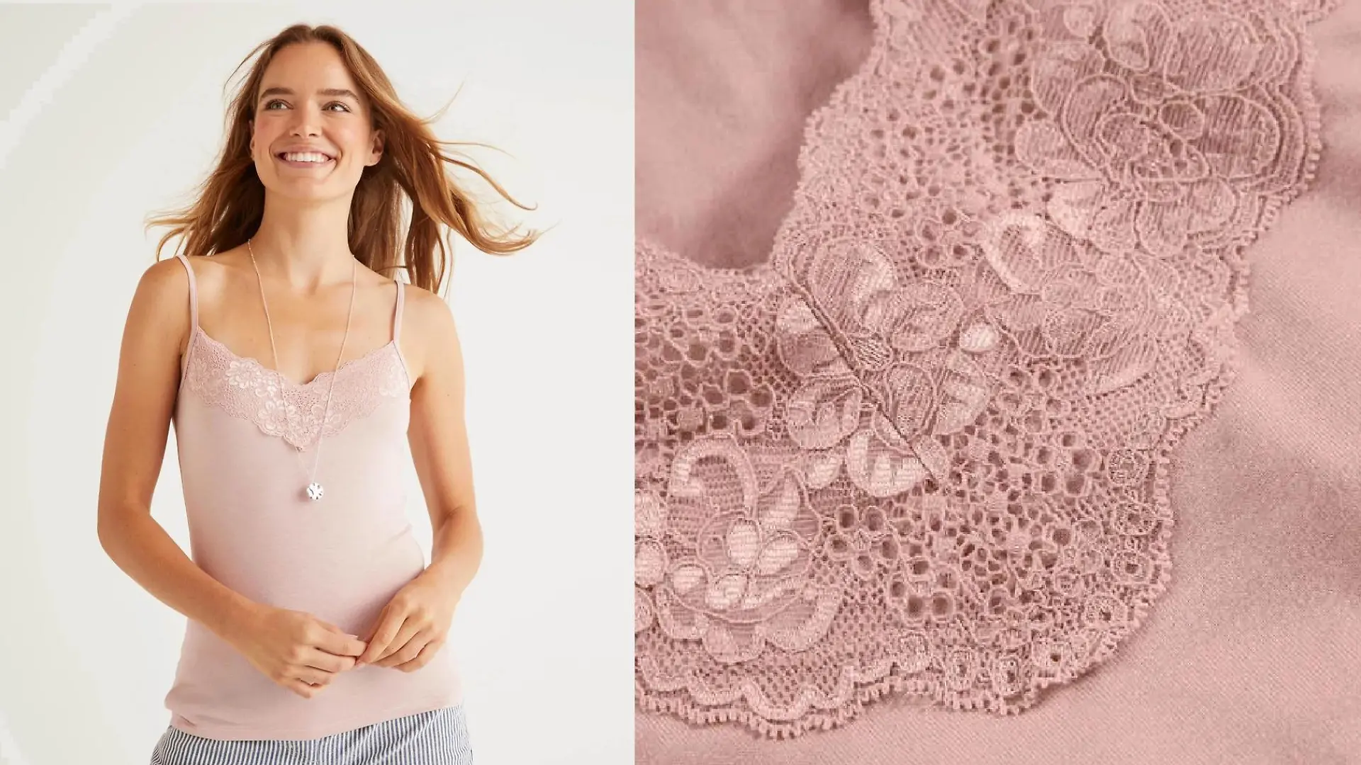 Lingerie-Look kombinieren.