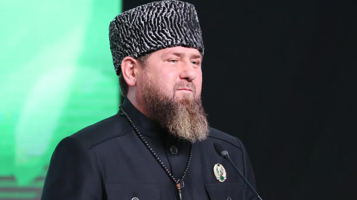 RUSSIA, GROZNY - MARCH 23, 2023: Chechen Republic Head Ramzan Kadyrov addresses a kick-off congress of the People of the Chechen Republic marking 20 years since adopting the republic s constitution, at the Kolizei sports hall. Yelena Afonina/TASS PUBLICATIONxINxGERxAUTxONLY 58025642