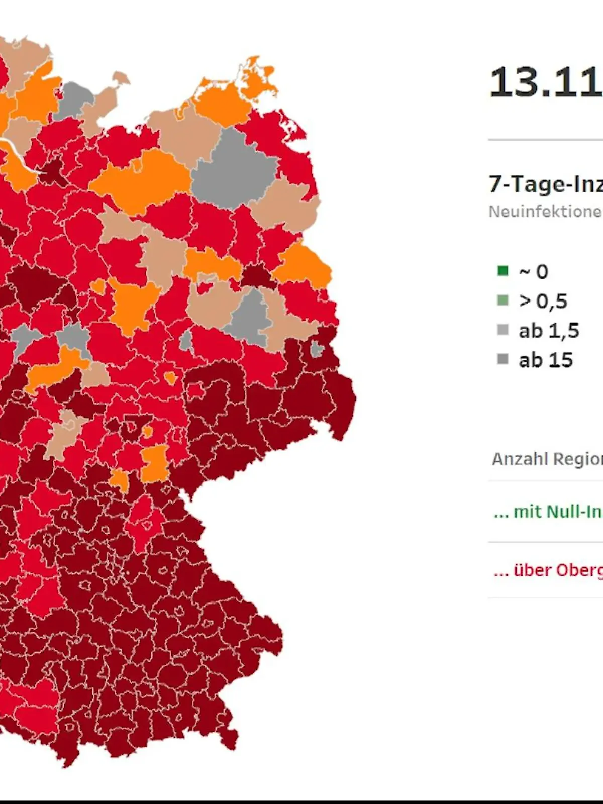 Bild zu: "Entwicklung der 7-Tage-Inzidenz"